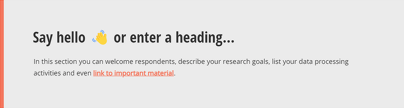Add a Welcome Section To Surveys and Quizzes