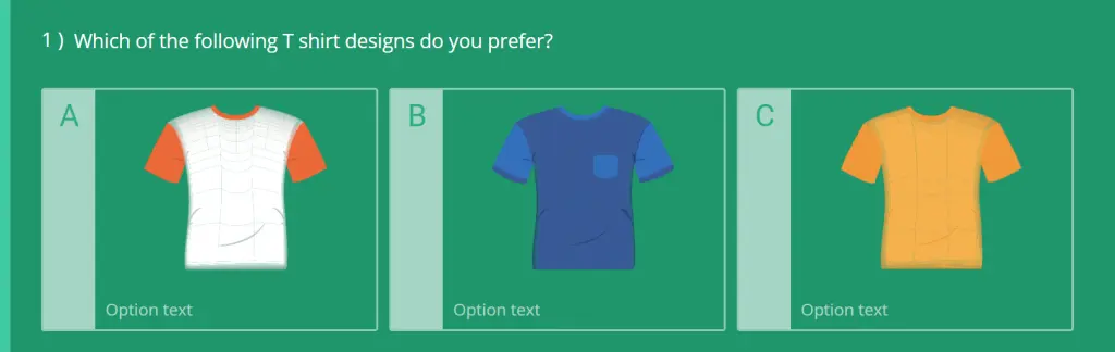 Pircture Choice Question Type Example