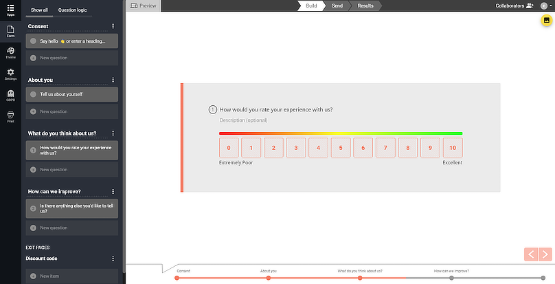 New Survey Type: Single Question Per Page